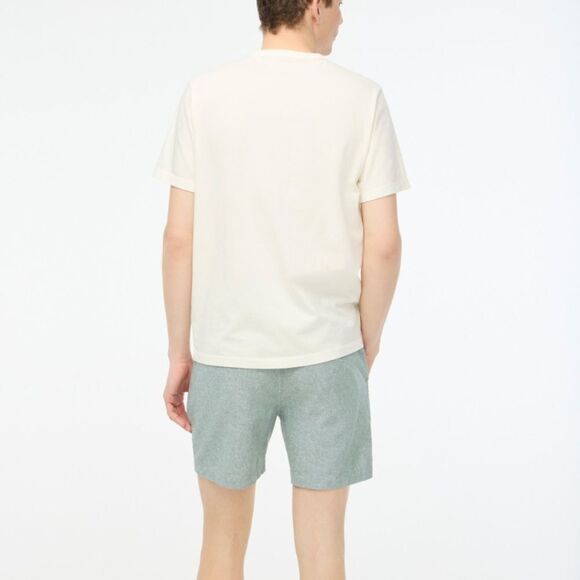 J Crew Shirt M Garment Dyed Relaxed Fit Tee Ivory - Picture 4 of 10